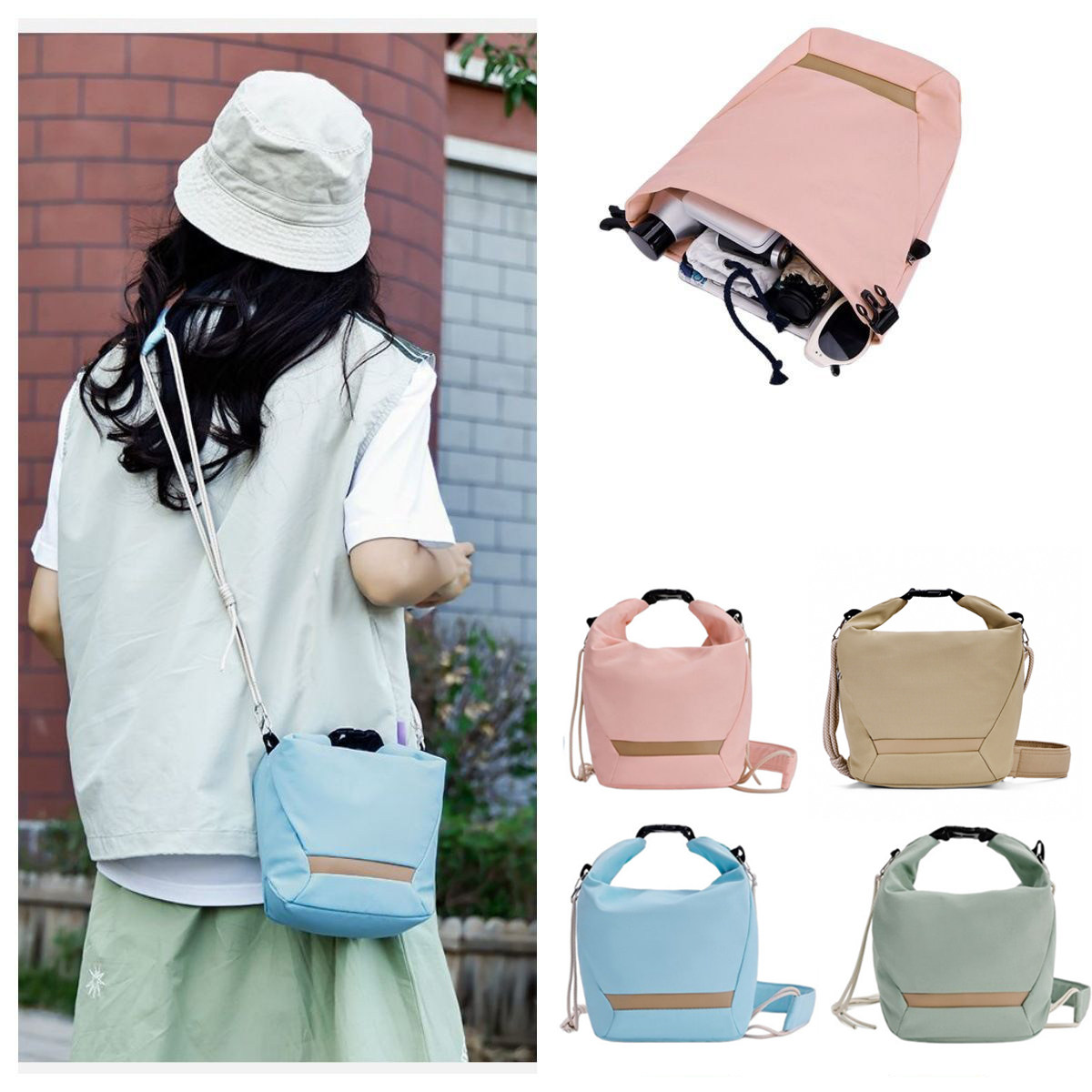 云卷相机包适用索尼zve1尼康z30佳能r50/100富士xt30xs20奥林巴斯