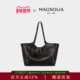MAGNOLIA曼歌妮原创秋季 植绒单肩斜跨包包手提时尚 简约通勤手提包