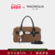 MAGNOLIA曼歌妮秋季 新款 轻奢手提保龄球包女高级质感大容量单肩包