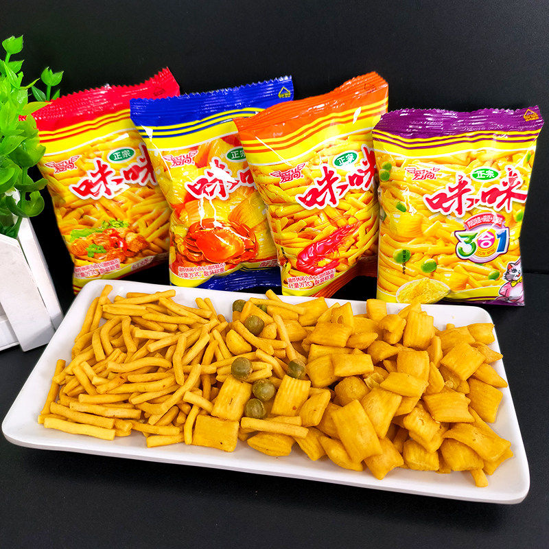 爱尚咪虾味条80包散装儿时