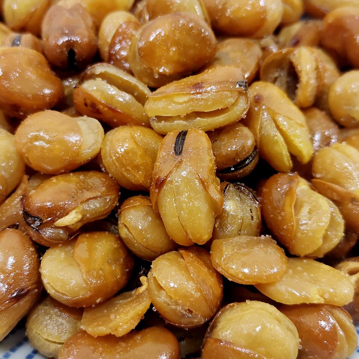 老味油炸蚕豆天津老虎豆散装470g油酥豆开口兰花豆特产炒货零食
