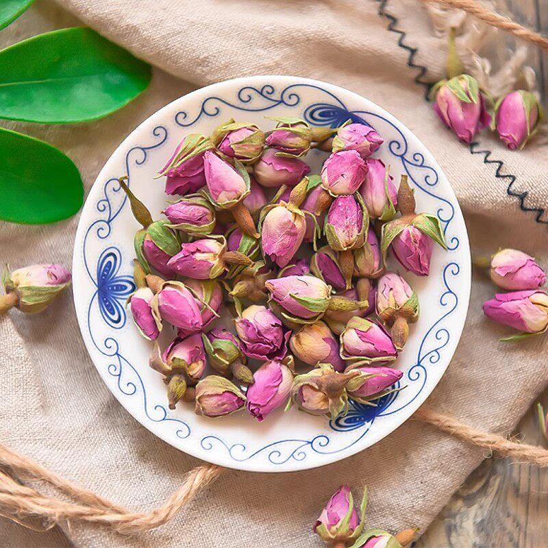 法国进口法兰西玫瑰500g正品粉玫瑰干花蕾泡茶养颜大马士革玫瑰花