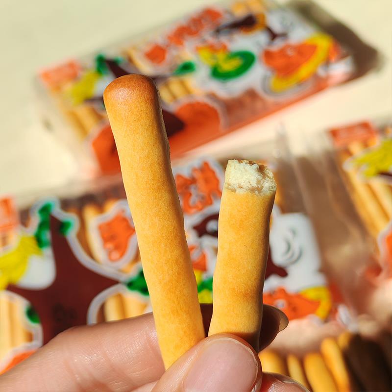 华声手指饼干韧性饼干酥脆儿童零食烘焙用长条状饼干棒110克