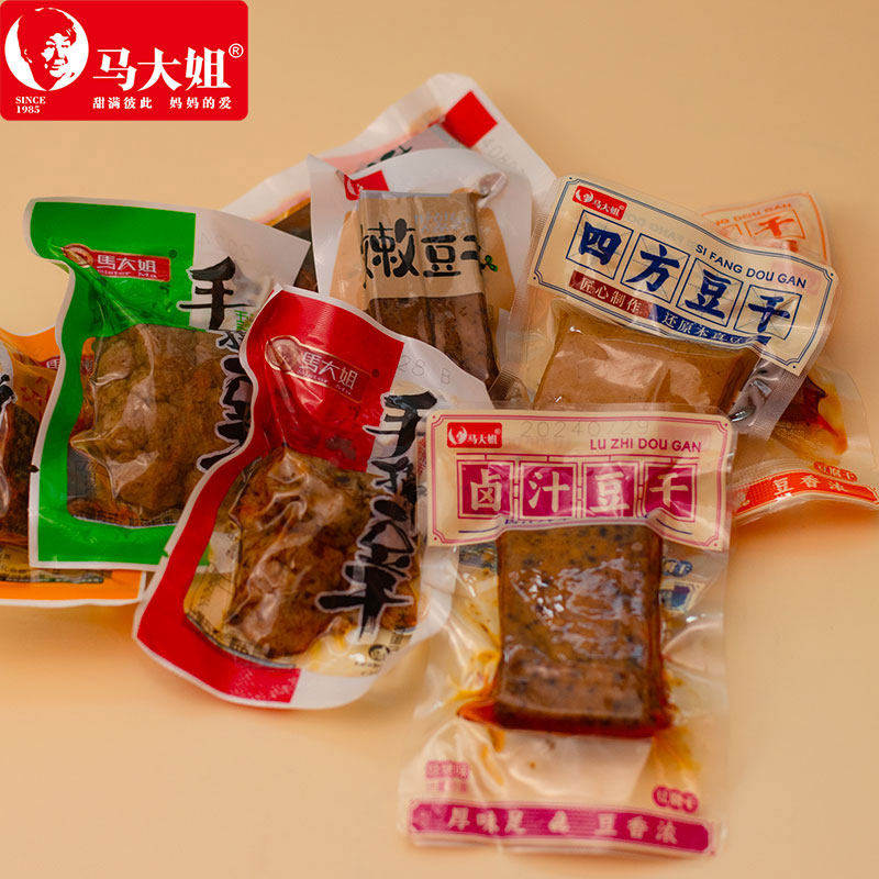 马大姐手撕豆干辣条五香豆腐干麻辣零食小包装散装休闲小吃食品