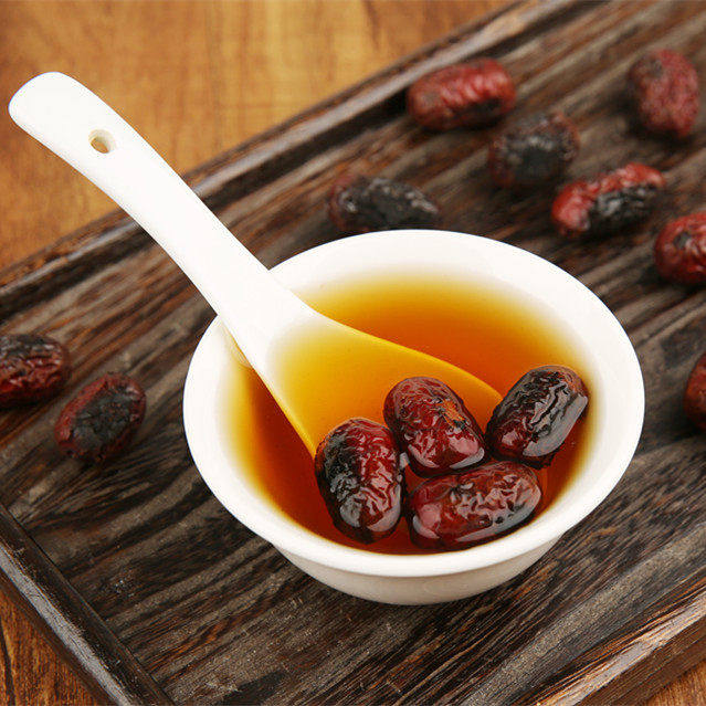 农家铁锅炒红枣干片泡茶50