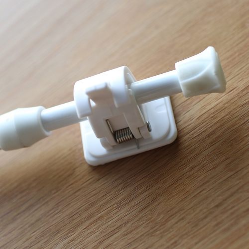 窗帘杆免打孔固定m粘钩窗帘杆柜子免打孔窗帘粘钩夹窗帘杆夹