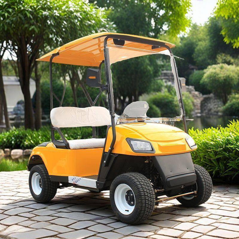 高尔夫球车电动观光四轮景区旅游小巴士看房接待摆渡机场2人座