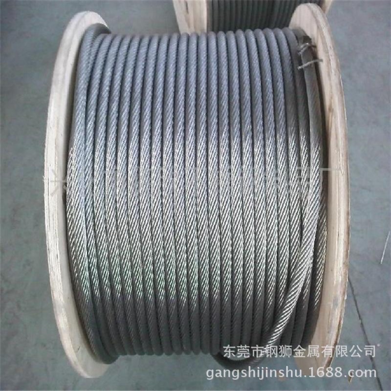 316不锈钢钢丝绳 镀锌包胶钢丝绳 不锈钢锁套 201涂塑Z不锈钢丝绳