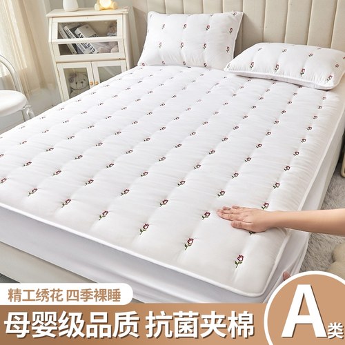 A类大豆纤e维夹棉床笠单件全包床罩加厚席梦思床垫防滑床单保护套