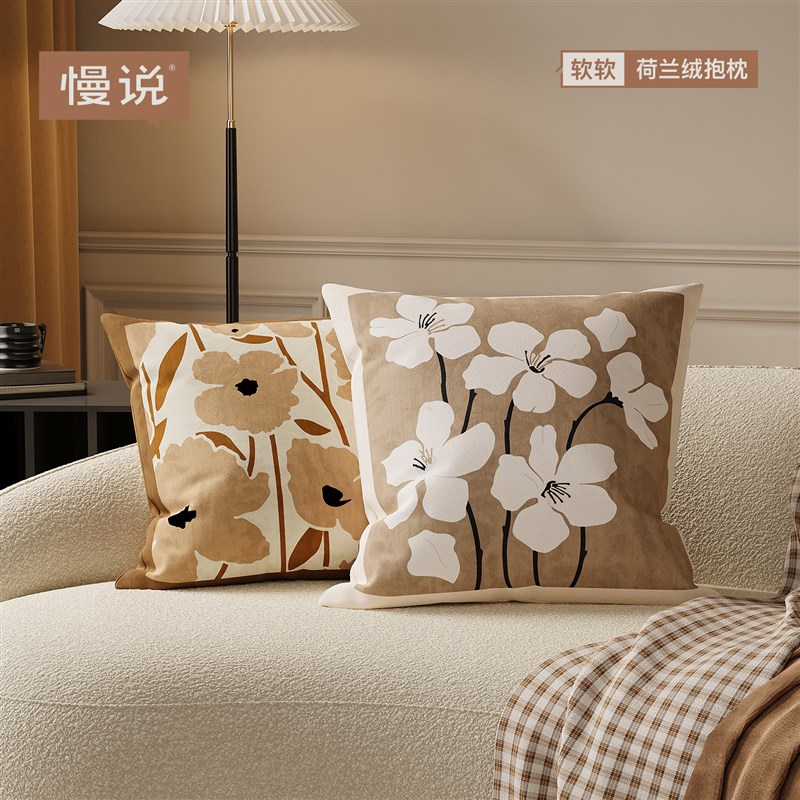 抱枕客厅沙发靠背垫可拆洗装饰枕轻奢可爱高级感R卧室床头靠枕含
