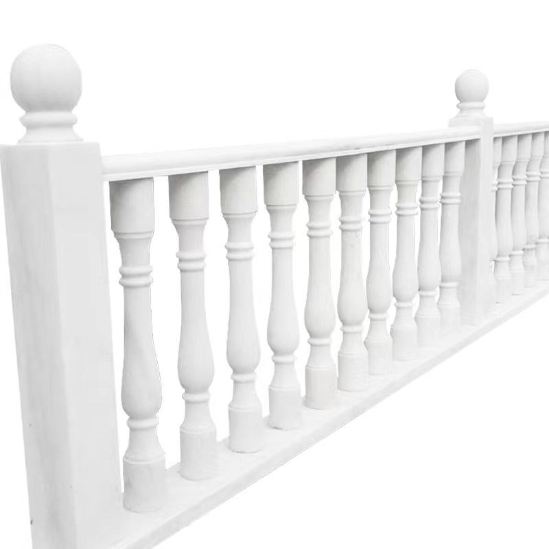 石雕栏板护栏大理石青石栏杆汉白玉花H岗岩围栏别墅庭院升旗台河