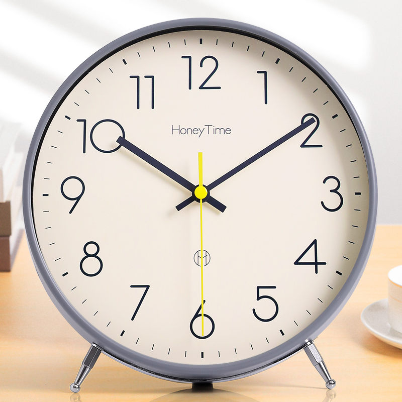 大数字时钟摆台式座钟家用时u尚简约石英钟客厅座钟2023新款878