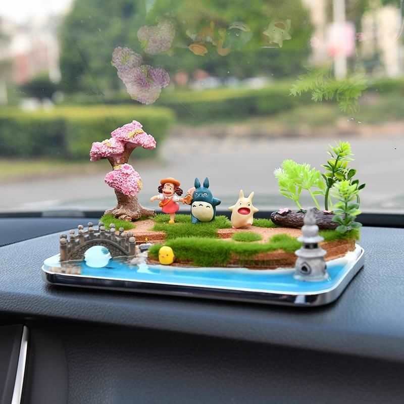 车载可爱小d和尚汽车摆件中控台小装饰古风一路平安车内饰品女