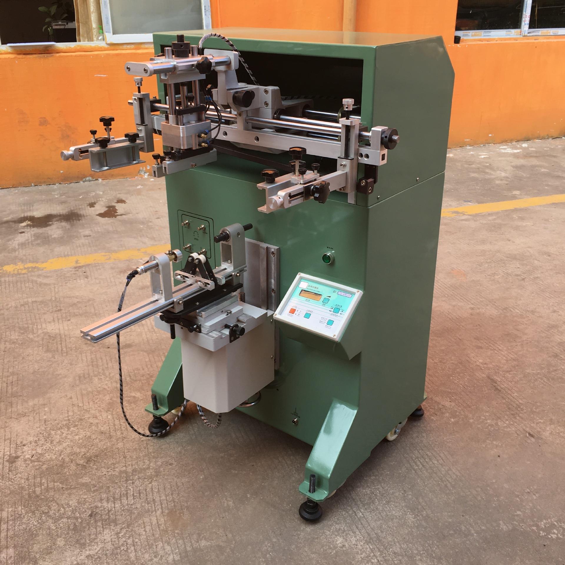 400E深圳玻璃瓶丝印机/水杯丝印机/圆面气动丝印机/平曲面自动