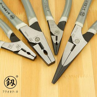 5牌德钳7寸花尖嘴钳偏老虎钳冈釰心克口福钢丝钳子丝式工具、省力