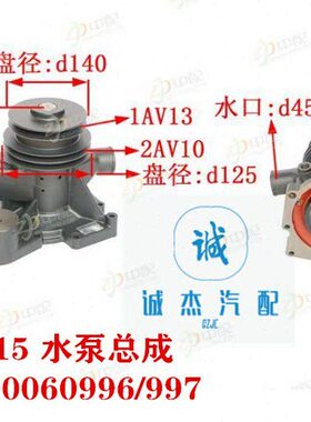 1097926W0力 600水泵 P发动机9WD661 总成  61华潍柴动50菱/ 9