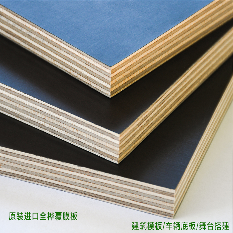 原装进口全桦f木覆膜板进口建筑模板太尓膜桦木板车辆底板防水防