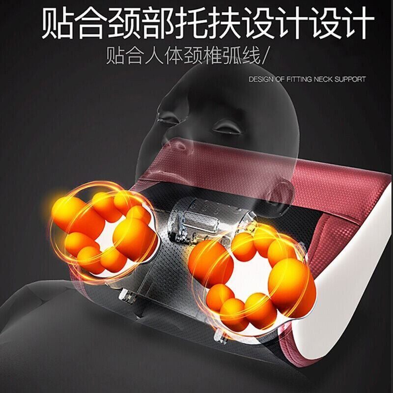 新款斯按摩d枕头颈椎按摩器肩颈多功能颈部肩部腰背部电动揉捏家