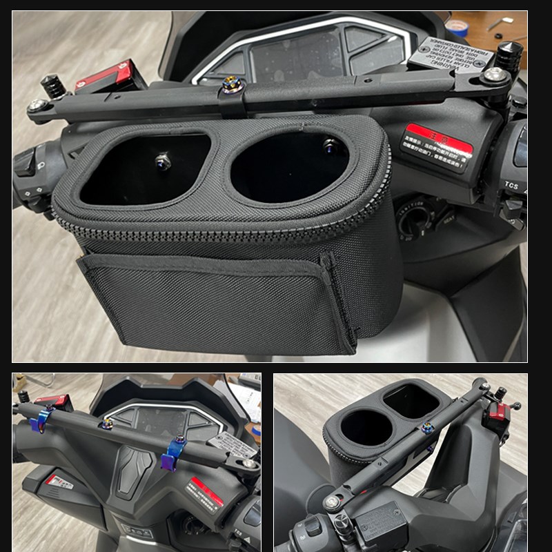 适用于雅马哈NMAX155改装平衡杆拓展杆水杯架置物包 置物架饮料架