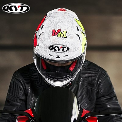 意大利KYT摩托车头盔全盔男夏四季机车赛道安全帽女骑行大尾翼ST
