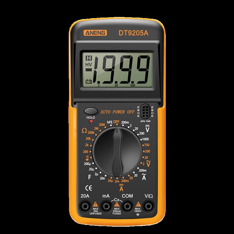 万用电表数字高精度智能防烧万能表电子电工专用家用多功能DT9205