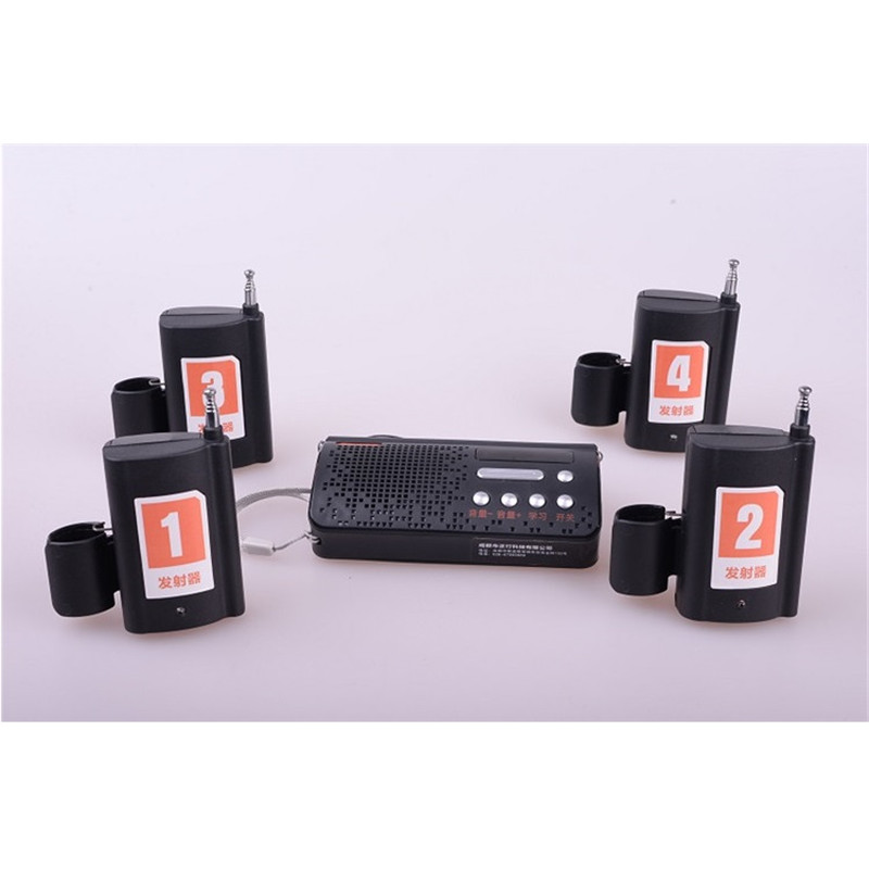 抛竿无线语音报警器 中鱼播报远程钓鱼海竿咬钩发射信号主机接收