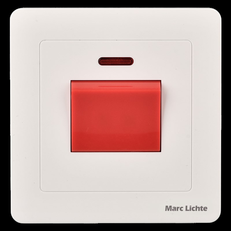 86型暗装大功率开关45A面板带指示灯大电流空调电热水器曲架开关