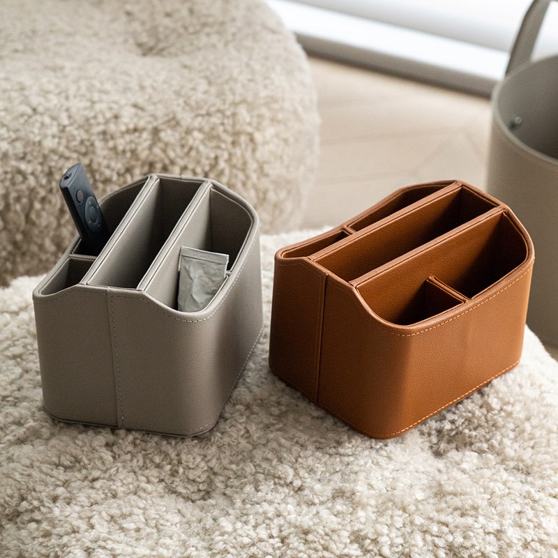 法式收纳盒桌面多功能茶几遥控器手机收纳笔筒置物架子收纳创意