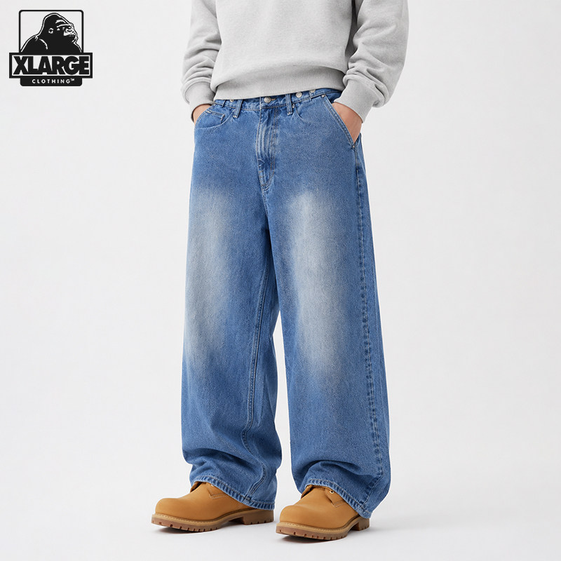 XLARGE美式高街男款牛仔裤图片
