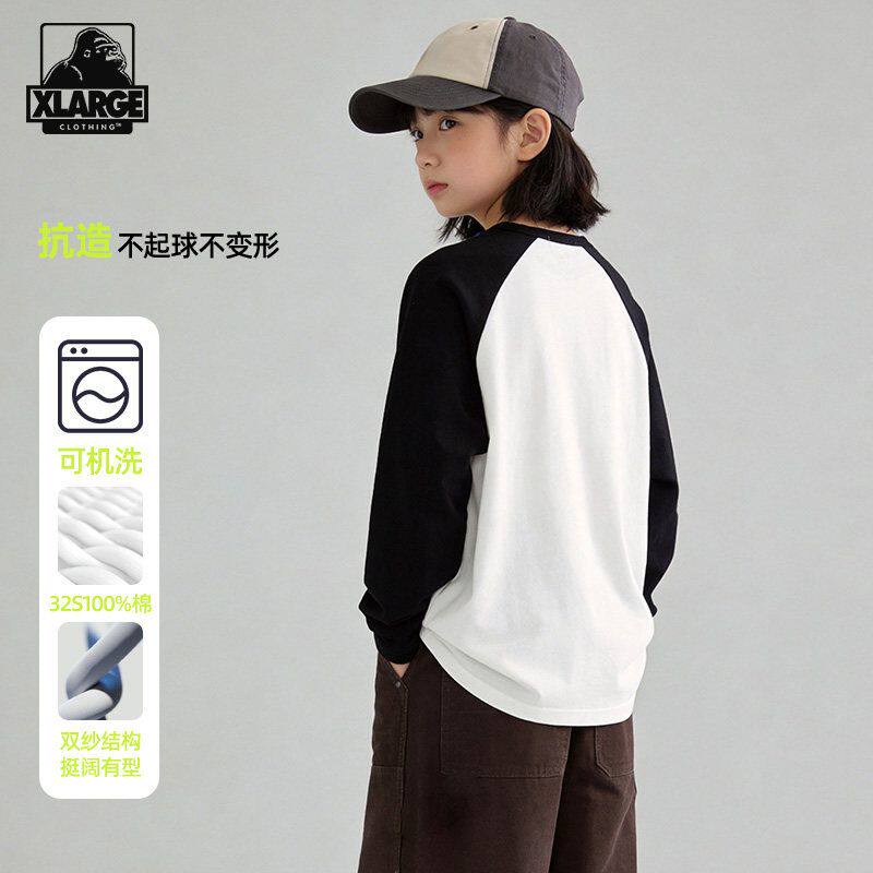 XLARGE男女童纯棉长袖T恤图片