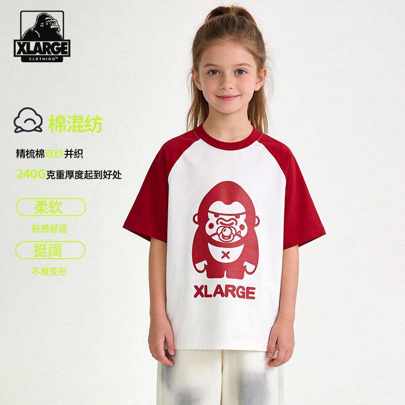 XLARGE男女童凉感速干短袖T恤图片