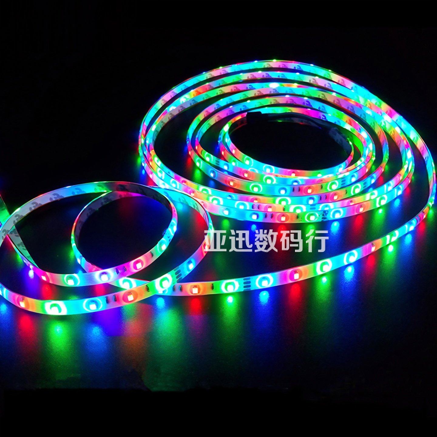 LED贴片灯带3528低压12V滴胶防水3色七彩变色RGB跑马灯条高亮60珠,家装灯饰光源,室内LED灯带,淘宝优惠券,粉丝福利购,淘宝优惠卷