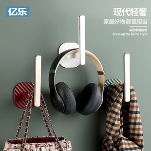 加长挂钩免打孔厨房卫生间强力粘贴挂衣架无N痕壁挂门后钩粘胶置