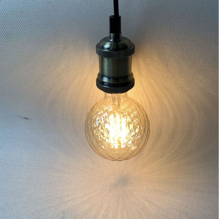 复古E27螺口灯头灯泡带插头开关吊灯悬挂灯座床头延长线家用灯口