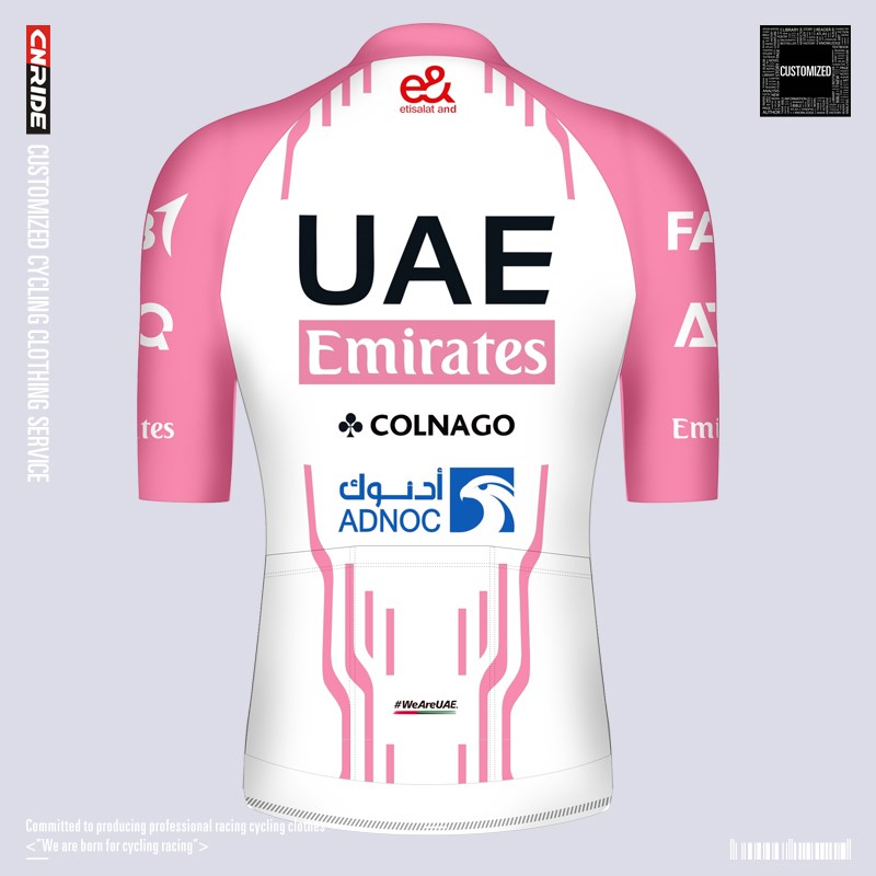 UAE夏季新款赛季环法车队短袖骑行服Pro竞技版自行车赛车队上衣