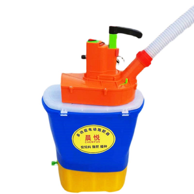 24vF新款小龙虾自动投料机鱼虾蟹投饵水产养殖喂食神器电动施肥器