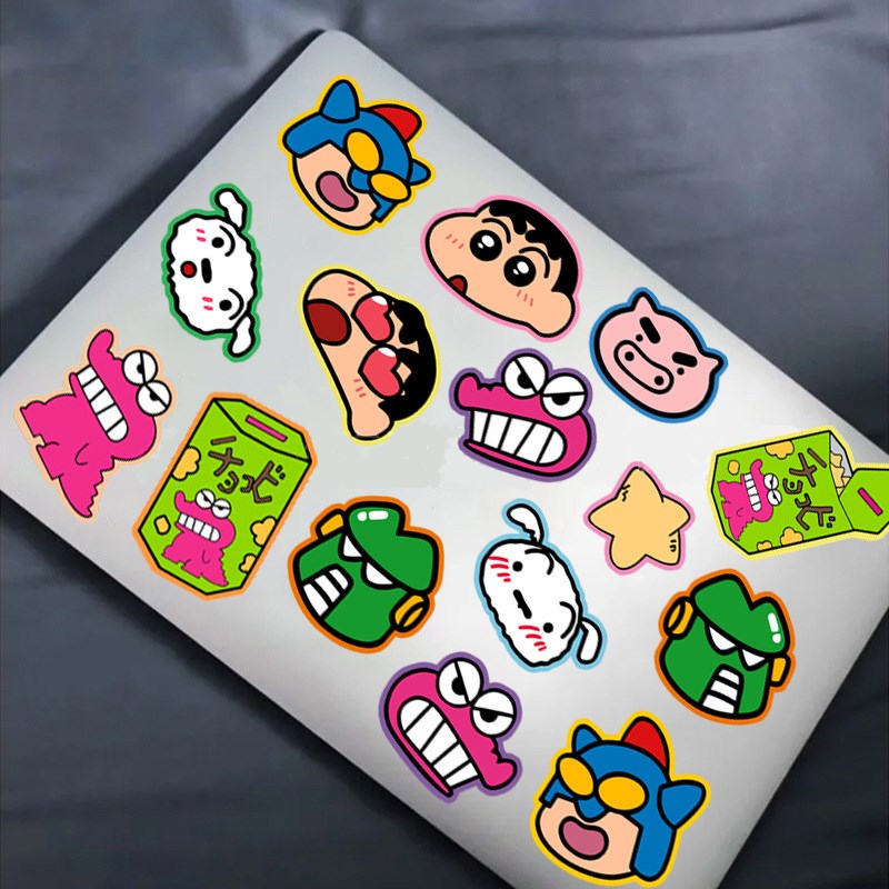 蜡笔小新COS贴纸行李箱卡通装饰手账手机汽车水杯笔记本防水贴画