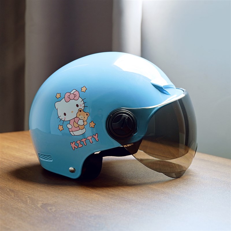 3c认证 儿童电动车头盔可爱卡通电瓶车安全帽男女小孩半盔小朋友