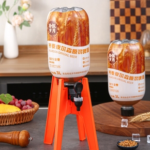 拾伍岁月荞麦皮尔森原浆啤酒3L大桶3.3度全麦苦荞精酿烧烤火锅