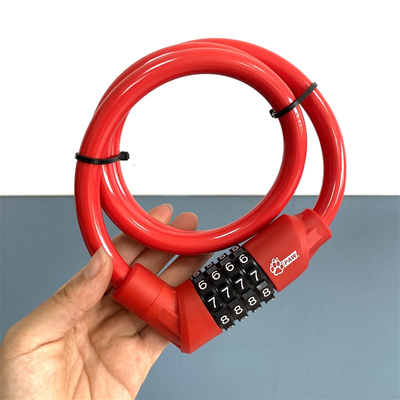 数量少!福e利价!自行车密码锁钥匙锁单车装备便携钢缆锁单车防盗