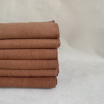 植物染布料 草木染布料 纯手工 植物染老土布 手织老粗布