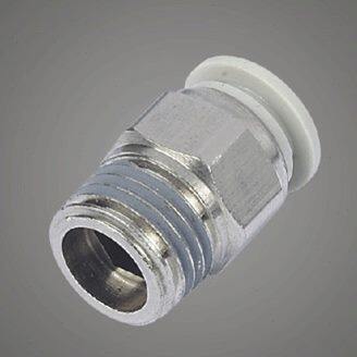 白色快速接头直通PC12-02直接APC12-02螺纹２分插１２气管