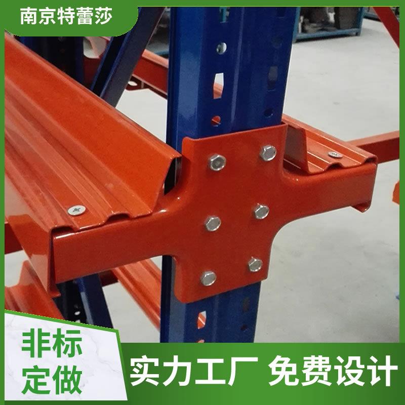 重型仓储高位廊式驶入式横梁物料架冷库食品货架贯通式托盘货架