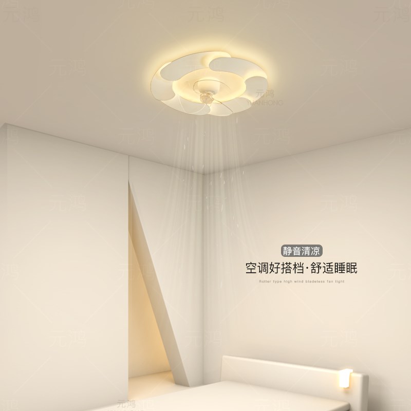 创意风扇灯全光谱卧室灯现代简约led吸顶灯2024新款餐厅房间灯具