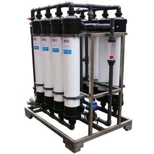武汉机械6t h双级ro反渗透中空纤维UF超滤中水回用纯水净水机设备