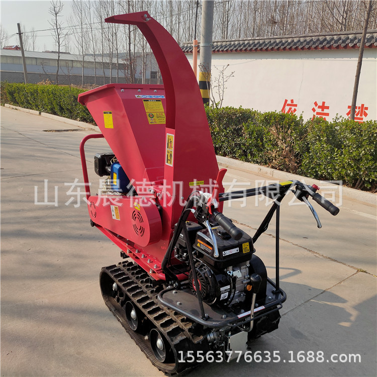 园林绿化碎枝机 汽油15马力树枝粉碎机手推式碎木机