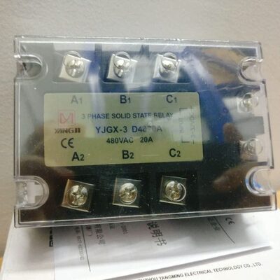 阳继YANGJI 三相交流固态继电器 YJGX-3 D4820A (负载480V 20A)