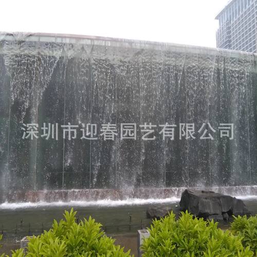 大型水幕厂家直供喷泉流水水幕墙别墅网红景点景观工程室外户外