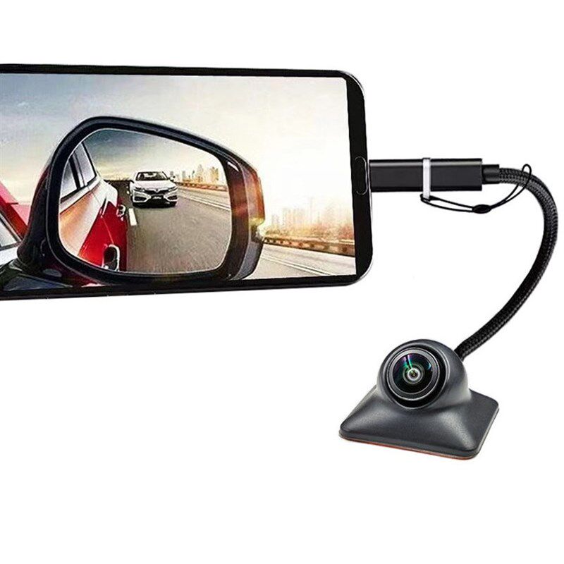 安卓手机平板OTG录像摄像头汽车载高清防水右侧视USB盲区夜视镜头