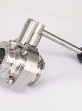 304不锈钢卫生快装蝶阀 大口径现货 Butterfly valve DN250
